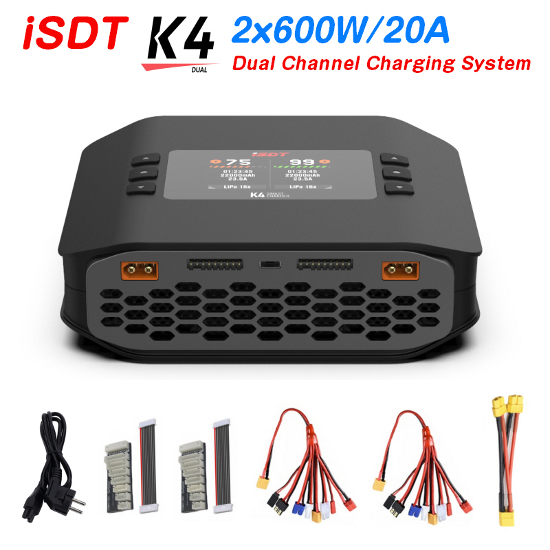ISDT K4 1~8S Lithium Battery S - Isdt K4 Dual Lipo Charger 评论和价格