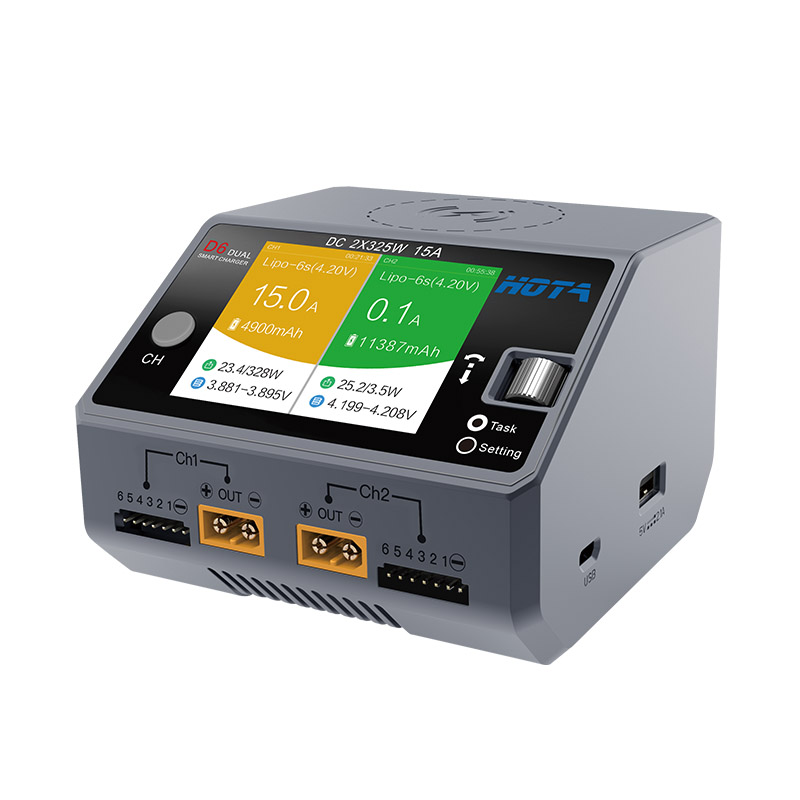 HOTA D6 Pro AC 200W / DC 650W  - Hota D6 Pro Dual Lipo Charger 评论和价格