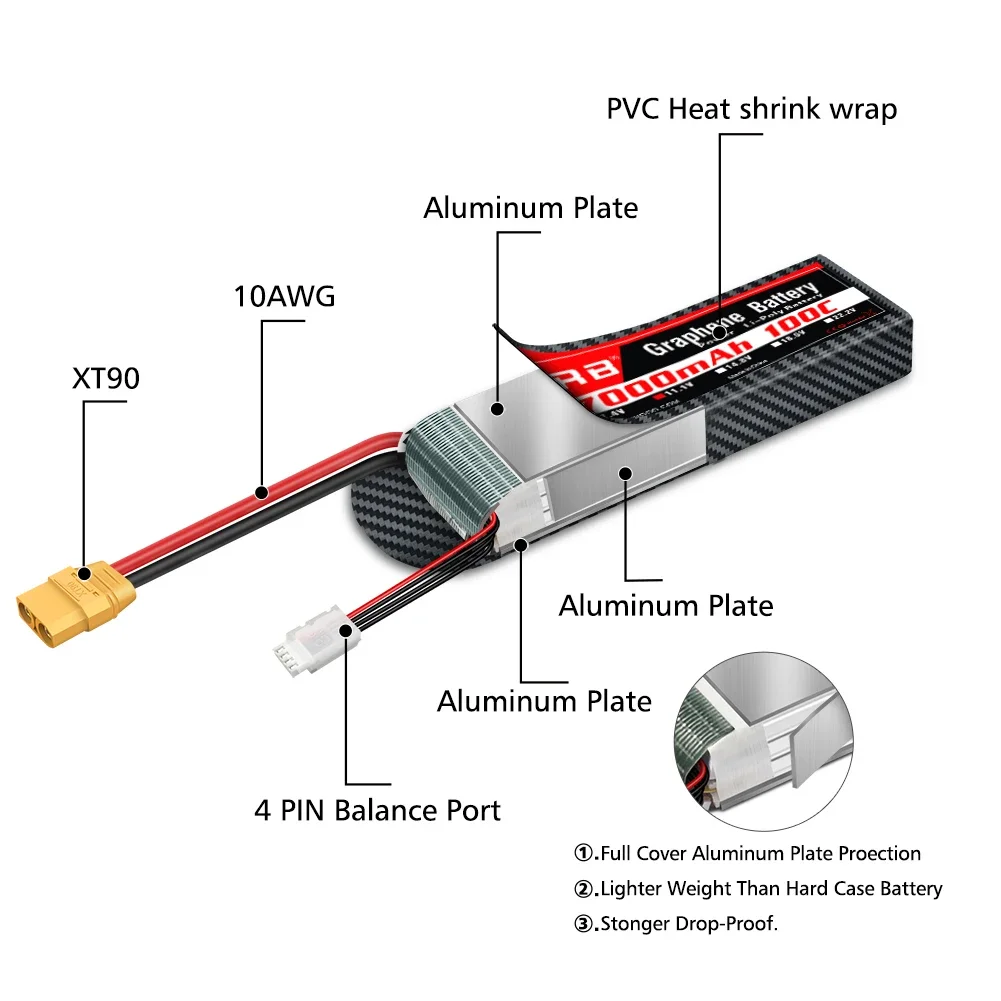 Graphene Battery 2S 3S 4S 6S R - 6S Lipo Battery 22.2V 5000Mah 评论和价格