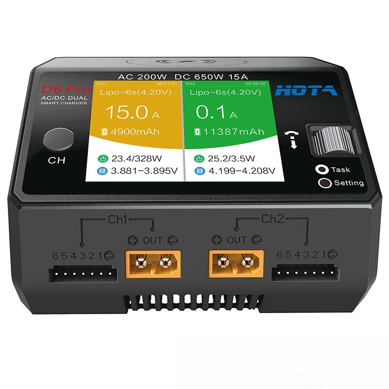 HOTA D6 Pro 650W 200W Dual Pow - Hota D6 Pro Dual Lipo Charger 评论和价格