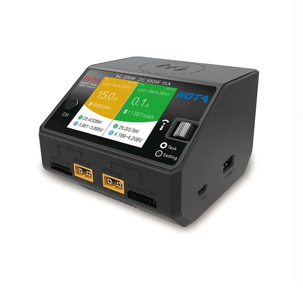 HOTA D6 Pro 200W AC/650W DC Du - Hota D6 Pro Dual Lipo Charger 评论和价格