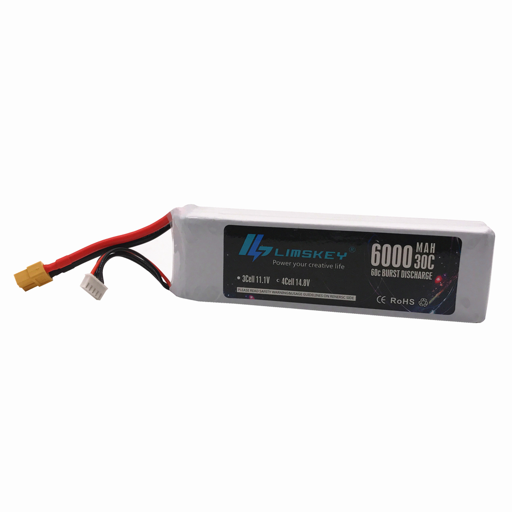 Lismkey 14.8V 6000mAh 30C Burs - 4S Lipo Battery 14.8V 6000Mah 评论和价格