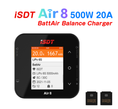 ISDT Air8 500W 20A 2-8S /Q8 MA - Isdt Air8 8S Lipo Charger 评论和价格