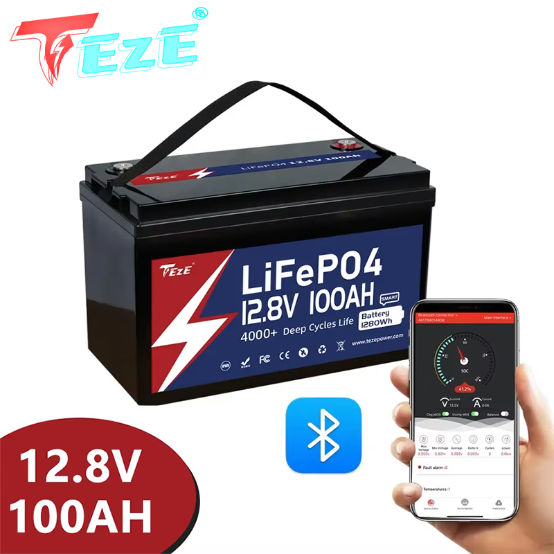 8000 Cycle 12V 24V Lifepo4 Bat - Lifepo4 12V 100Ah Bms Bluetooth 评论和价格
