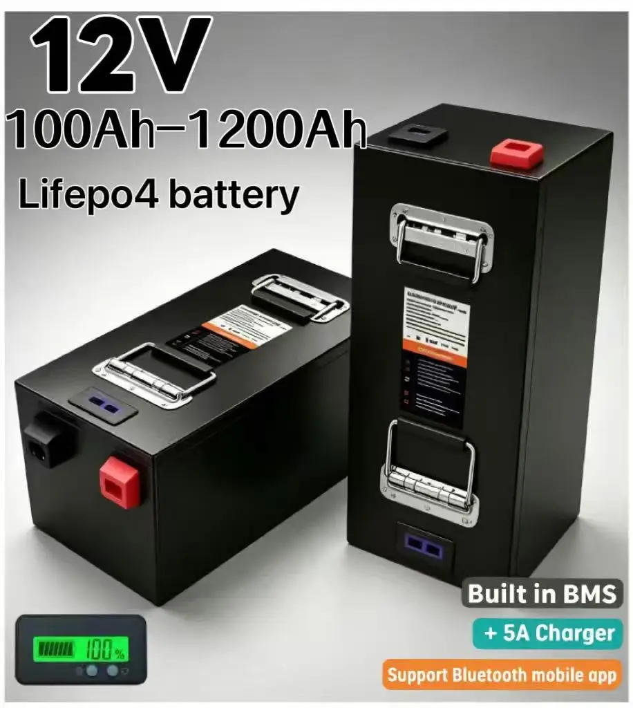 Batería de litio LiFePO4 12V g - Lifepo4 12V 100Ah Bms Bluetooth 评论和价格