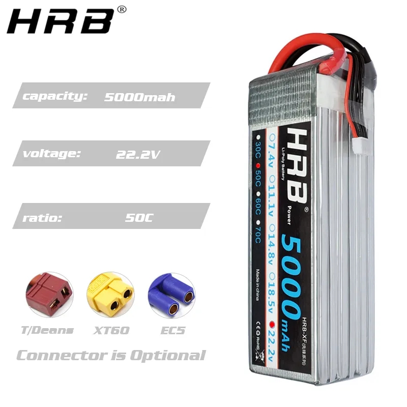 HRB 6S Lipo Battery 22.2V 5000 - 6S Lipo Battery 22.2V 5000Mah 评论和价格