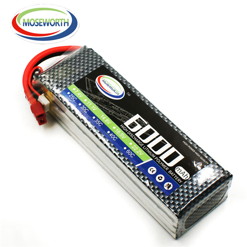 4S 14.8V 6000mAh RC Toy Lipo B - 4S Lipo Battery 14.8V 6000Mah 评论和价格