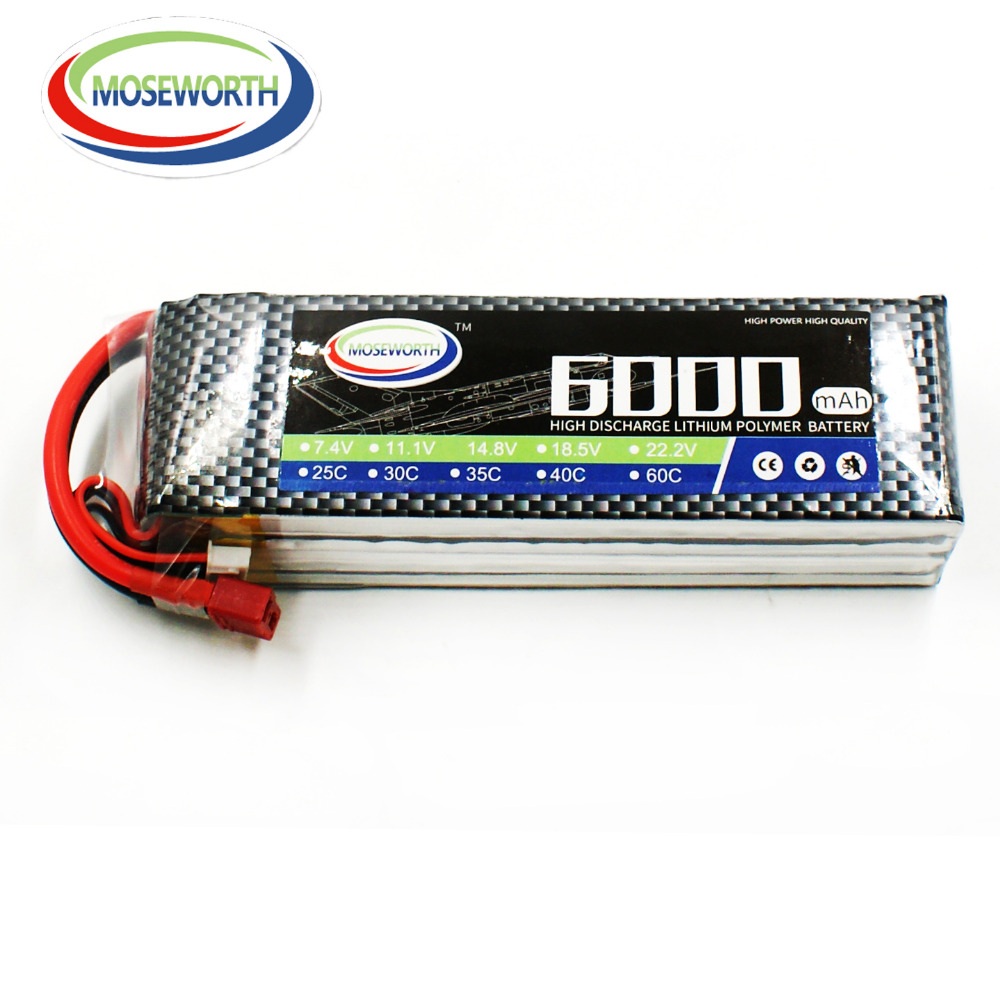 4S 14.8V 6000mAh RC Toy Lipo B - 4S Lipo Battery 14.8V 6000Mah 评论和价格