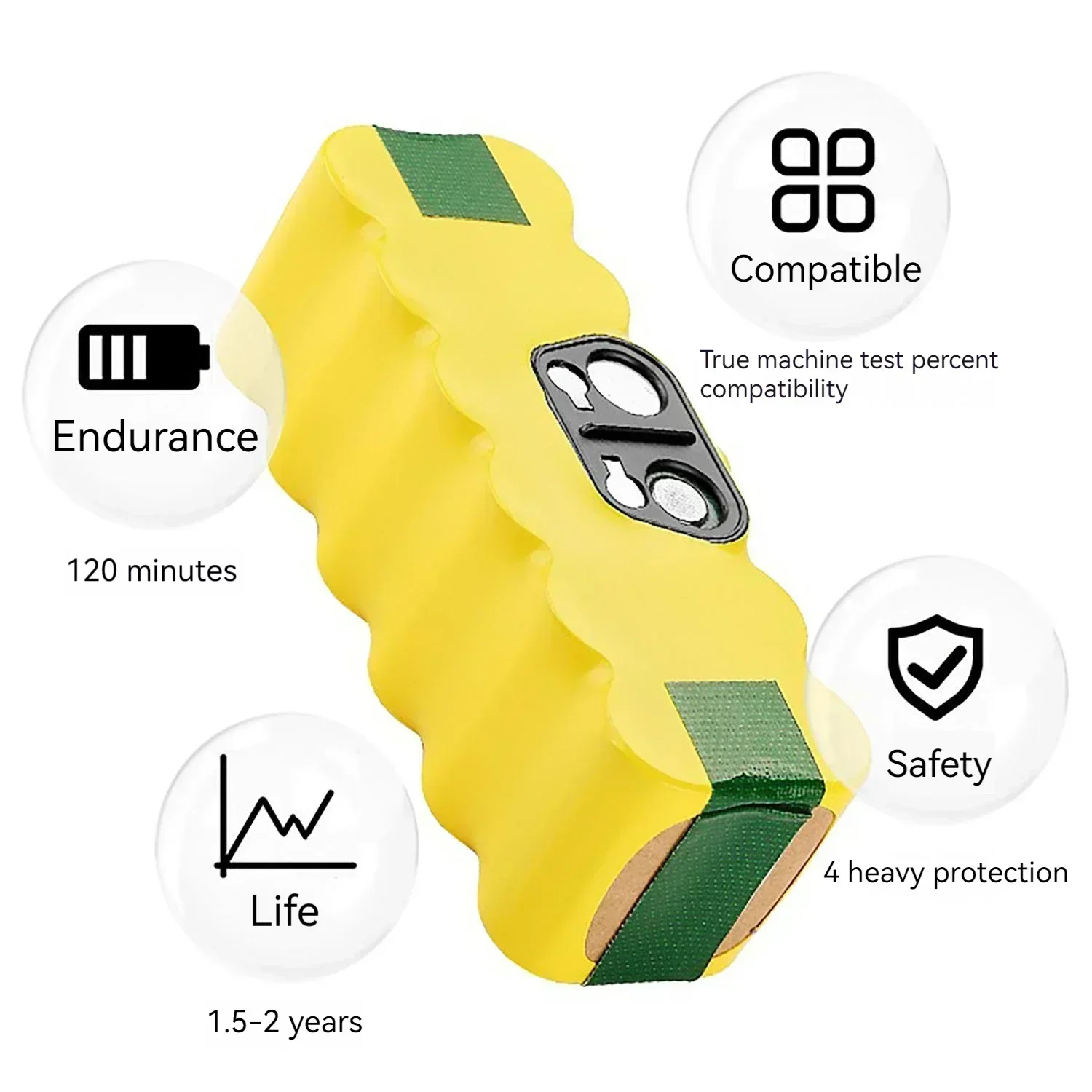 14.4V 5000mAh Robot Vacuum Cle - 4S Lipo Battery 14.8V 6000Mah 评论和价格