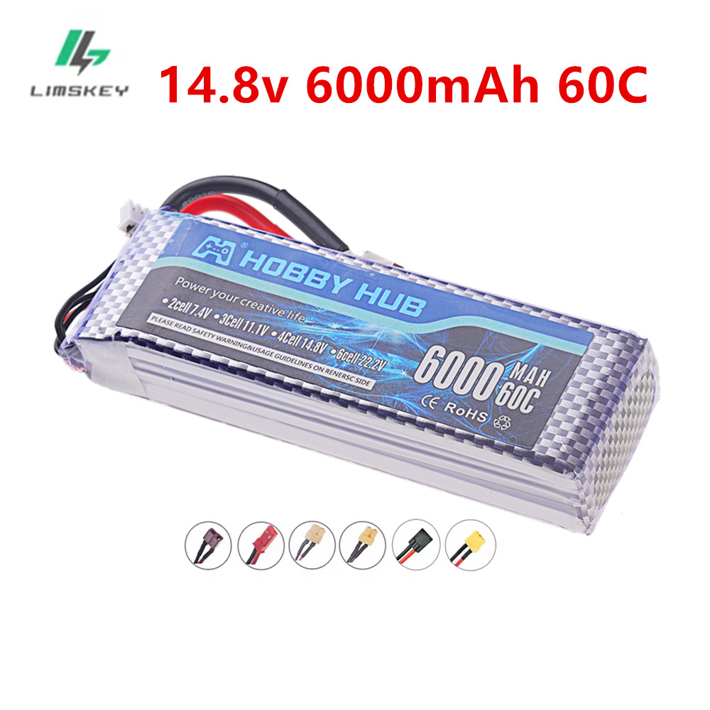 6000mAh Lipo 14.8V Battery 4S  - 4S Lipo Battery 14.8V 6000Mah 评论和价格