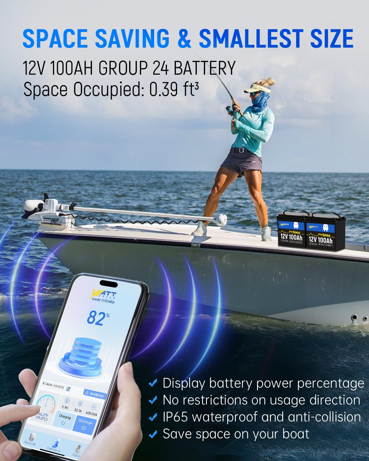 12V 100Ah Mini LiFePO4 Battery - Lifepo4 12V 100Ah Bms Bluetooth 评论和价格