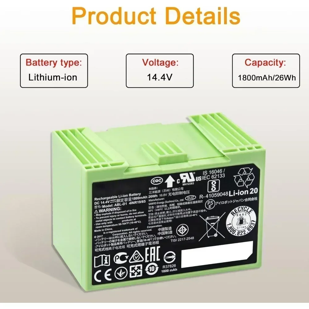 Rechargeable 14.4V 5000mAh Bat - 4S Lipo Battery 14.8V 6000Mah 评论和价格
