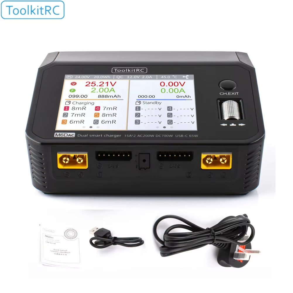 SmCpToolkitRC M6DAC Dual Chann - Toolkitrc M6Dac Smart Charger 评论和价格