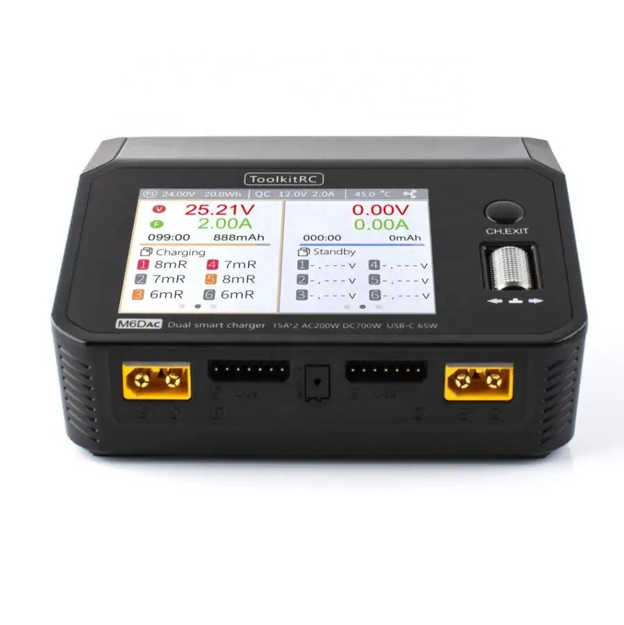 ToolkitRC M6DAC AC 200W DC 700 - Toolkitrc M6Dac Smart Charger 评论和价格