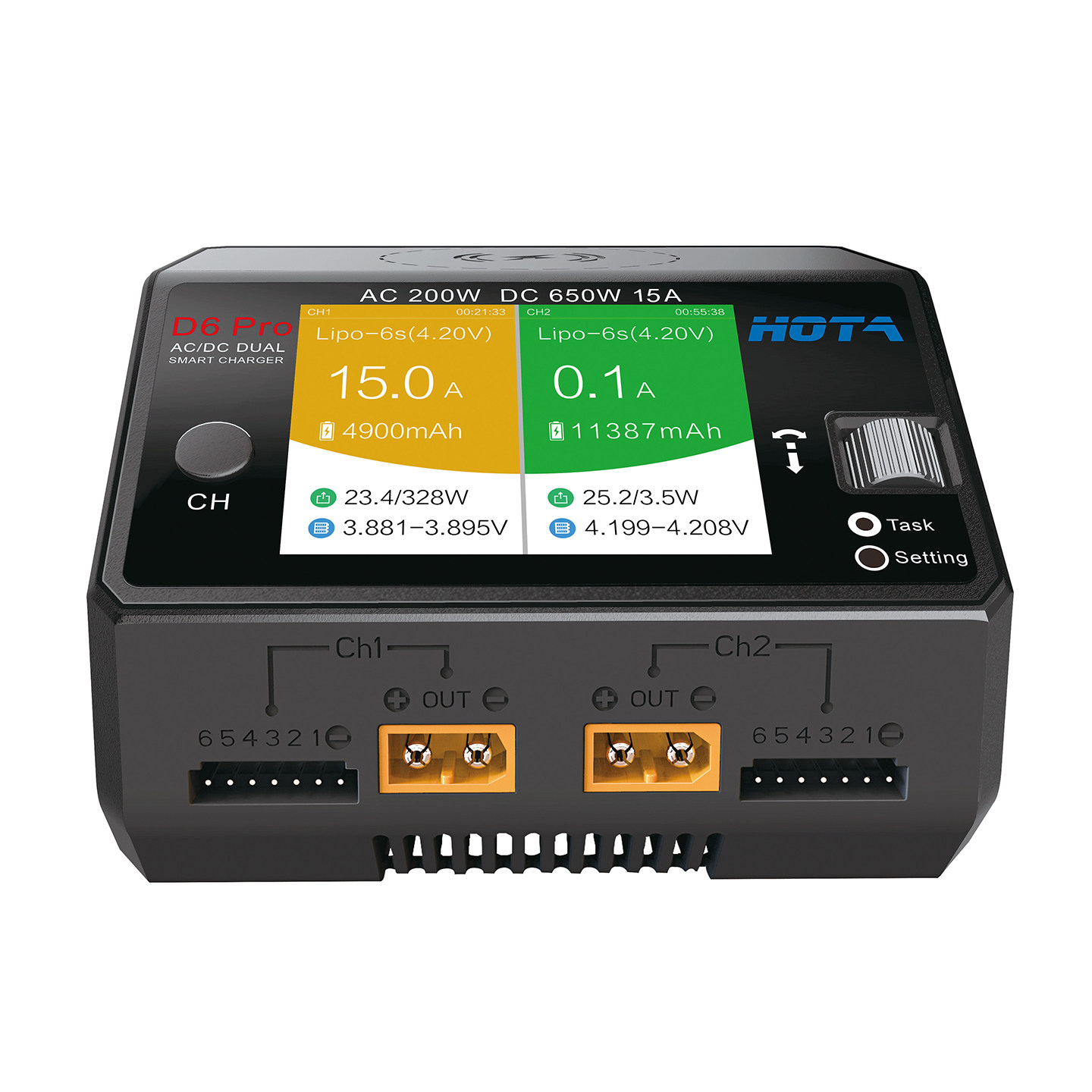 HOTA D6 Pro AC/DC Dual Channel - Hota D6 Pro Dual Lipo Charger 评论和价格